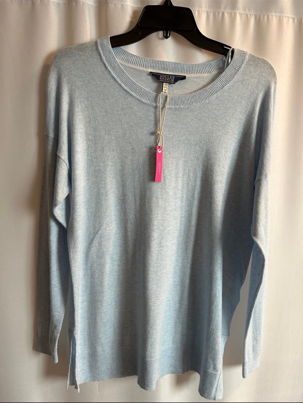 Joules Vivianna Sky Blue Relaxed Crewneck Sweater
